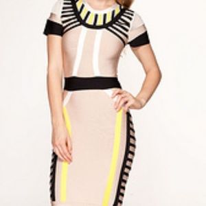 Multi Color Bandage Dress